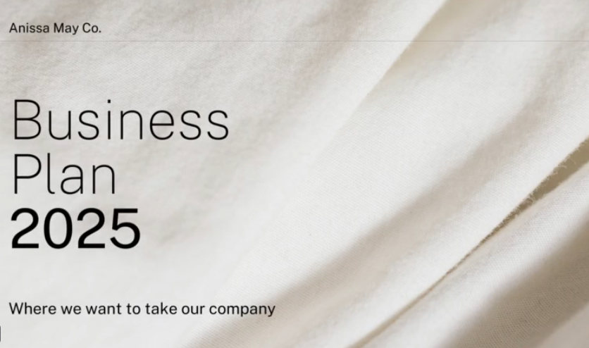 사업계획서 표지 예제